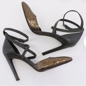 Brunello Cucinelli Monilli Beaded Strap Heels - New